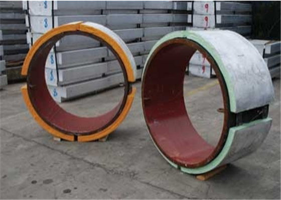 Anode en aluminium sacrificatoire ronde d'ASTM pour les canalisations sous-marines, anodes en aluminium de bracelet