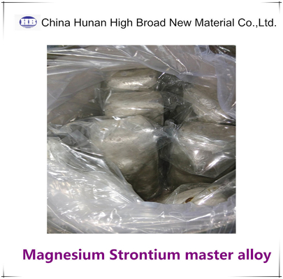 OIN d'alliage principal de strontium de magnésium de lingot d'alliage principal de MgSr5 MgSr10