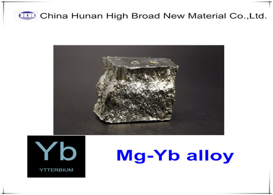 Alliage principal MgYb MgY MgNd MgLa MgGd MgSc de magnésium de ytterbium de magnésium de lingot d'alliage de MgYb5 30%