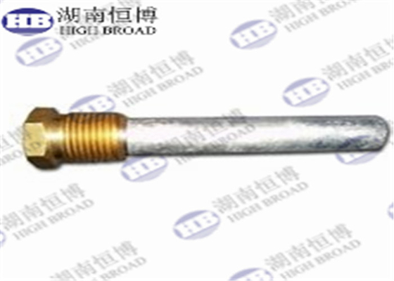 Anode anti-corrosion Rod ASTM B418-95 de chauffe-eau de crayon de zinc de fonte