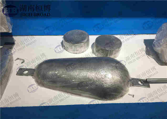 Anode de magnésium de zinc d'aluminium de corrosion de zinc d'ASTM B418-95 99% anti de lingots purs d'anode