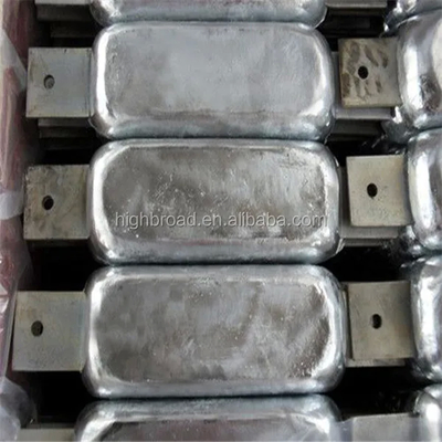 Anode de zinc pour navires de mer M3/M6 Forme du fil Poids standard 0,8925 kg/m