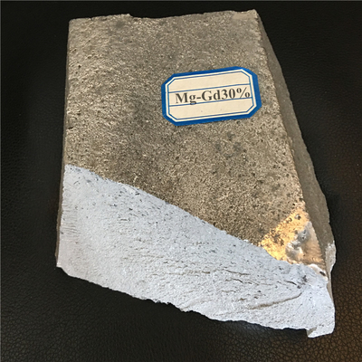 Lingot d'alliage principal du magnésium MgGd30, alliage principal de gadolinium de magnésium