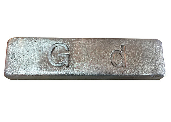 Métal de gadolinium de terre rare en métal de gadolinium de la pureté 99,5 pour l'additif