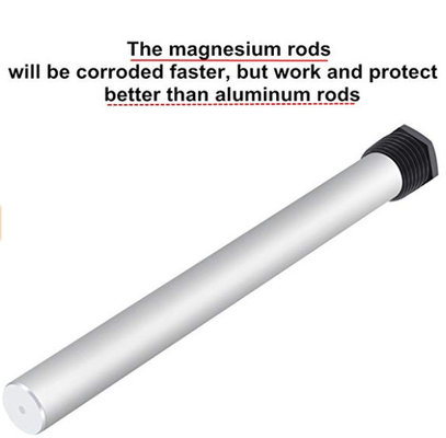 Anode Rod, protection contre la corrosion sacrificatoire de chauffe-eau d'OEM de Rod d'anode de magnésium