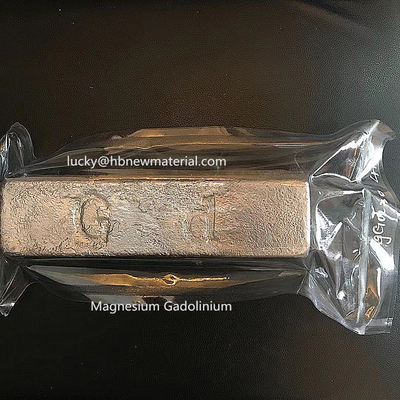Alliage de gadolinium de magnésium MgGd25 MgGd30 pour améliorer les propriétés physiques de produit de magnésium
