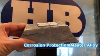 Présentez le lingot d’alliage de baryum de magnésium d’alliage principal en aluminium MgBa10 pour la protection cathodique pour vous