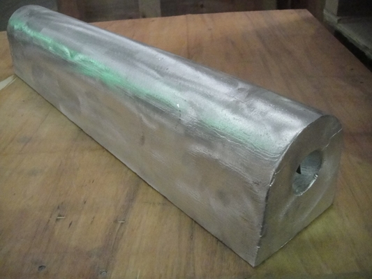 Alliage en aluminium d'anode de magnésium sacrificatoire fait sur commande du lingot CP ICCP pour la construction de Heater Treater Offshore Onshore Steel