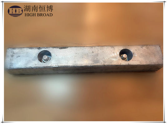 Réservoir d'eau douce en aluminium à anode sacrificielle Tête hexagonale 1 fil NPT 600 mm 1,8 kg Al-Zn-Mg alliage de qualité potable