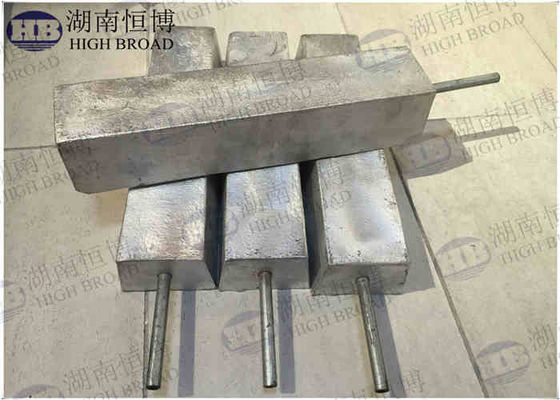 Réservoir d'eau douce en aluminium à anode sacrificielle Tête hexagonale 1 fil NPT 600 mm 1,8 kg Al-Zn-Mg alliage de qualité potable