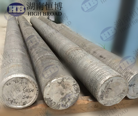 Billette de magnésium coulée semi-continue AZ80 AZ91 pour extrusion / thixomoulage / moulage sous pression avec haute résistance AZ80A ZK60A