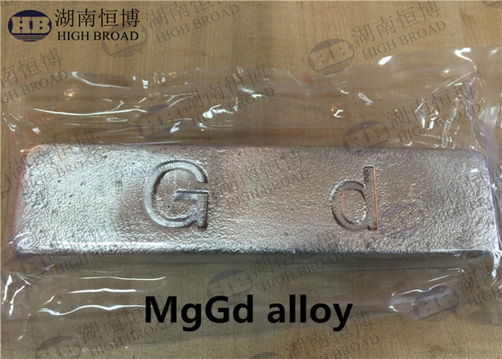 Raffineur de grain de lingot d'alliage principal de gadolinium de magnésium de lingot d'alliage de MgGd30% MgGd25%