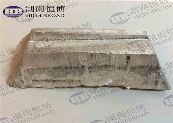 Lingot d'alliage maître aluminium-molybdène AlMo10 10-30 mm Mo10 pour la fusion d'alliages de titane