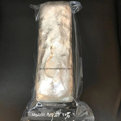 MgZr25 alliage principal de magnésium et de zirconium à 25% de zirconium pour le raffinage des grains dans un lingot de gaufre de 5 kg