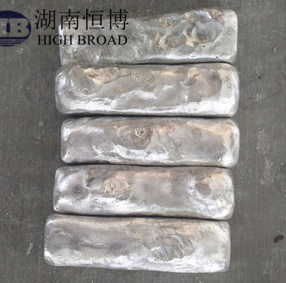 MgZr25 alliage principal de magnésium et de zirconium à 25% de zirconium pour le raffinage des grains dans un lingot de gaufre de 5 kg