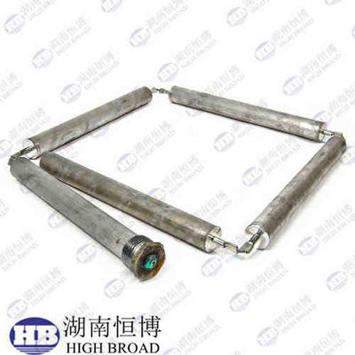 40 mm alliage de magnésium ultra longue tige d'anode fil personnalisé 2000 mm protection du réservoir pour le réservoir de processus industriel