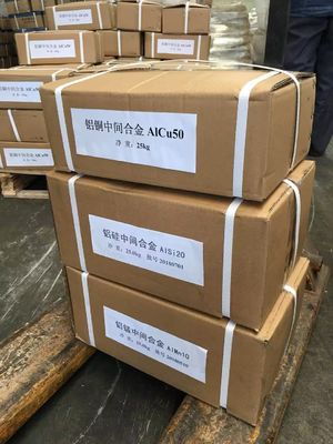 AlCu50% alliage de cuivre d'aluminium avec une résistance élevée à la corrosion pour les applications d'alliage maître de coulée