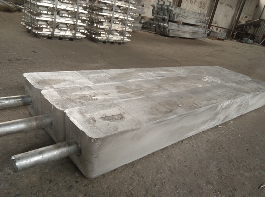 MIL-A-24779 Anodes de protection cathodiques en alliage d'aluminium pour digues / pillages pour la mer