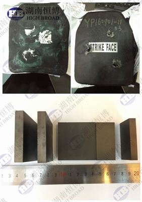 NIJ III/IV Plaques pare-balles Plaques céramiques/composites Armor au carbure de bore Carré hexagonal SW30 SW60