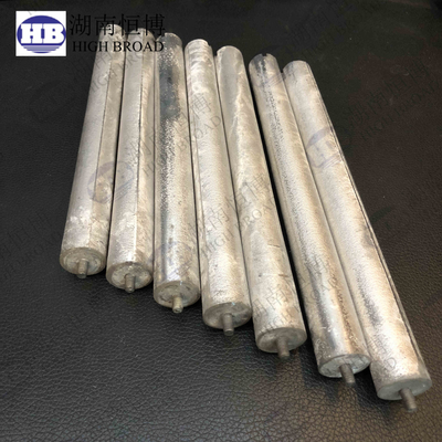 Zinc Aluminium AZ63 AZ31 Magnésium Barres d'anode 9mm-26mm Diamètre malléable résistant à la corrosion