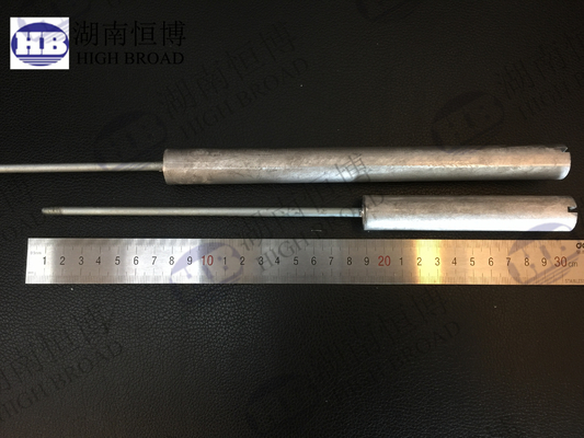 Zinc Aluminium AZ63 AZ31 Magnésium Barres d'anode 9mm-26mm Diamètre malléable résistant à la corrosion