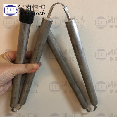 Longueur 44 Anode d'aluminium FLEX 44 avec capuchons en acier hexagonale NPT 3/4
