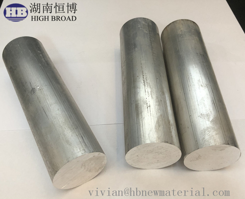 Barres d'anode au magnésium personnalisées, bonne formabilité et surface lisse pour des longueurs de 100/200/500 mm