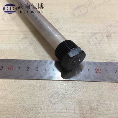 16 mm de diamètre chauffe-eau solaire barres d'anode pour les réservoirs en acier haute résistance à la traction