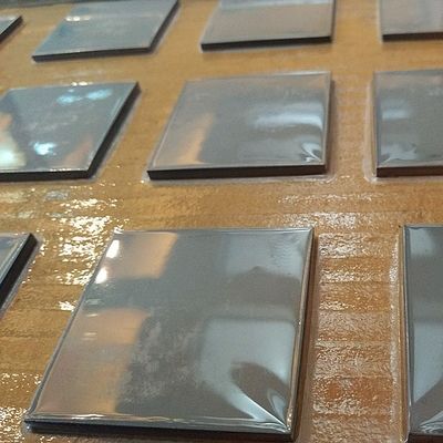 Pressureless Sintered Silicon Carbide Ceramic Tile 100x100x6mm Square Shape Ballistic Armor Plate
