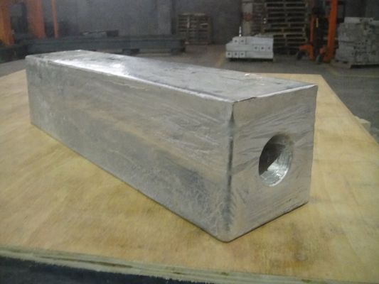 Anode de magnésium de qualité AZ63 pour tuyauterie d'entrée de service de gaz avec potentiel standard