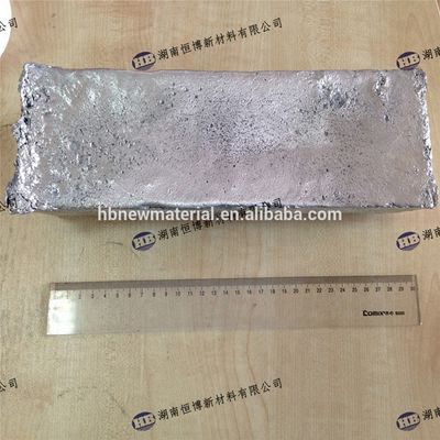 Lingot d'alliage d'aluminium et de terres rares AlW5% pour le raffinage du grain et les applications aéronautiques