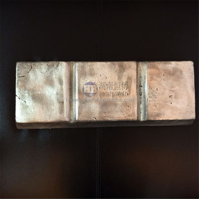 Lingot de métal d'apport AlZn20% en gros avec un poids de 6-8 kg pour l'affinage du grain dans les alliages d'aluminium