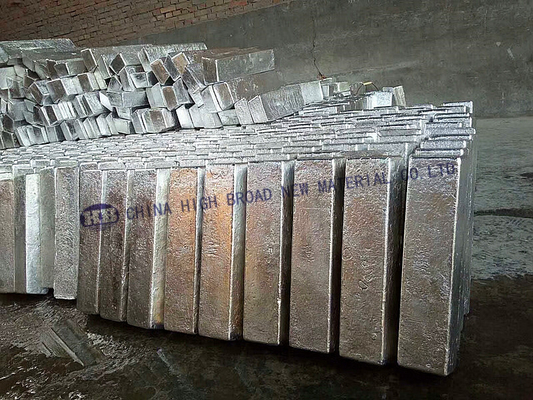 Le lingot en aluminium de l'alliage principal AlYb10 de magnésium de ytterbium sont employés dans le monde entier