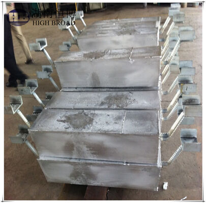 Bloc d'anode sacrificielle en aluminium pour pipeline souterrain 1200 mm 25 kg alliage Al-Zn-In protection cathodique enterrée
