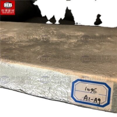 AlZn20 Alliage Ingot Aluminium Zinc Master Alliage à teneur en zinc de 20% pour le raffinage des céréales en forme d'ingot