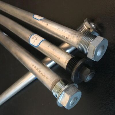 35 mm alliage de magnésium à haute résistance à l'usure Hex Anode Rod M27 Thread 1200 mm Marine Grade pour le condensateur marin