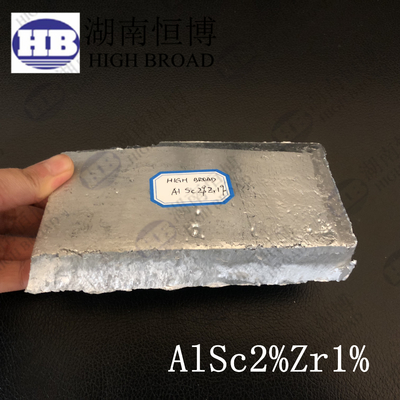 Aluminium scandium zirconium AlSc2Zr1 Alumine alliages maîtres pour les fonderies métallurgiques de métaux d'aluminium