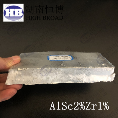Aluminium scandium zirconium AlSc2Zr1 Alumine alliages maîtres pour les fonderies métallurgiques de métaux d'aluminium