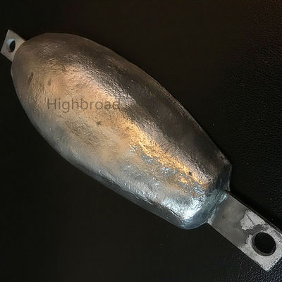 Submarine Cable Aluminum Sacrificial Anode Bracelet Type 150mm 30kg Al-Zn-In Alloy Subsea Power Cable Protection