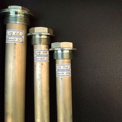 Tige d'anode en alliage d'aluminium de 25 mm, robuste, 1 NPT, 1200 mm, protection à grande échelle pour chaudière industrielle