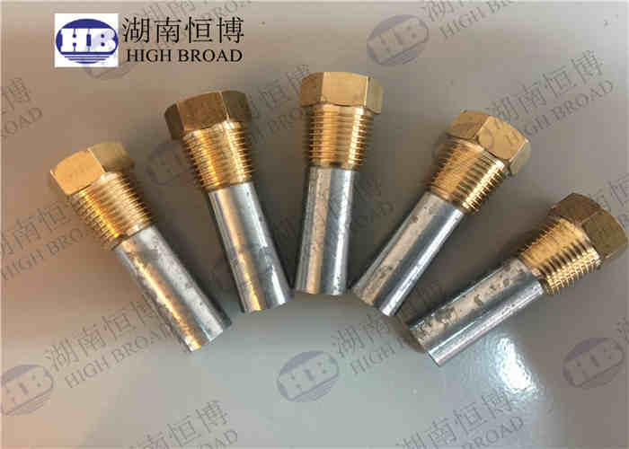 ASTM B418-95 Anode à tige de chauffe-eau Anode à crayon de zinc complet pour moteurs marins