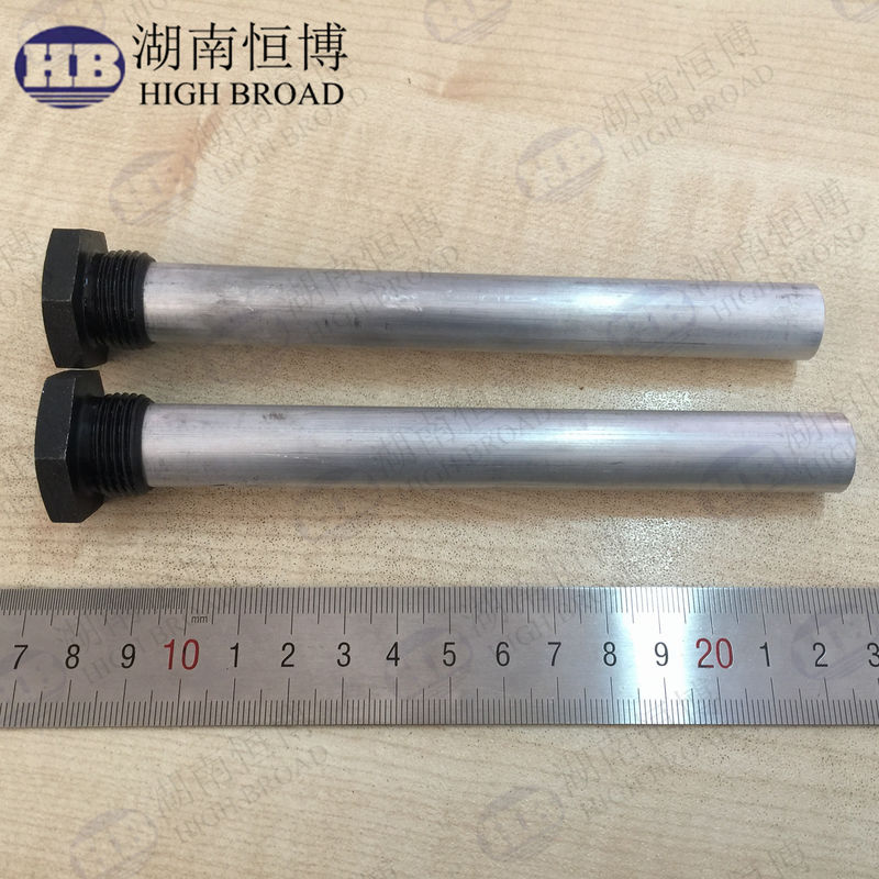 Tige d'anode flexible en alliage d'aluminium de 16 mm de diamètre et 900 mm de longueur avec filetage NPT 3/4 pour chauffe-eau commerciaux