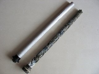 AZ31 AZ63 L'alliage de magnésium chauffe-eau Barres de barres d'anode pour les bouchons d'acier galvanisé NPT BSPT 3/4 &quot;