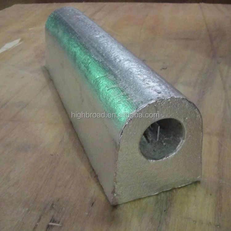Échangeur de chaleur crayon d'anode sacrificiel en aluminium type M16 fil 350 mm 1,2 kg Al-Zn-In alliage de protection contre la corrosion