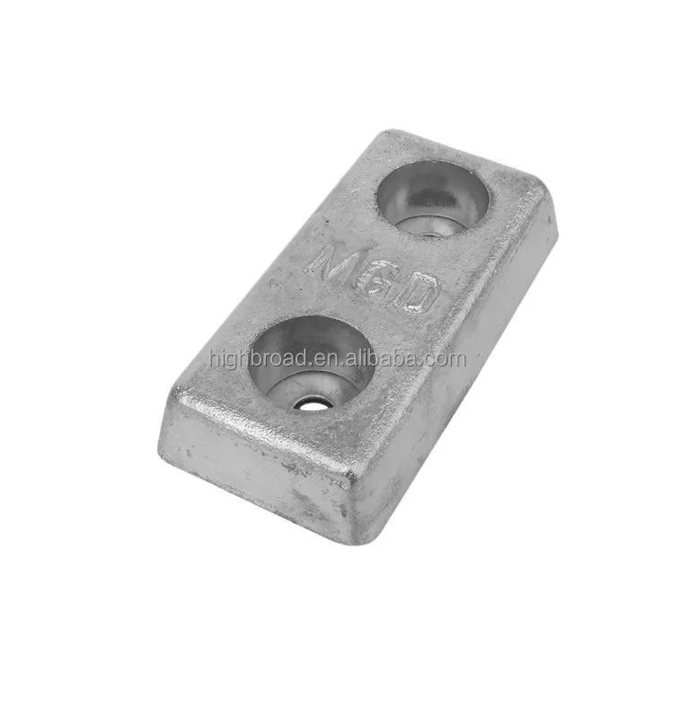 Forme de flexion de la tige d'anode en fonte Résistance à la corrosion de la tige d'anode en aluminium