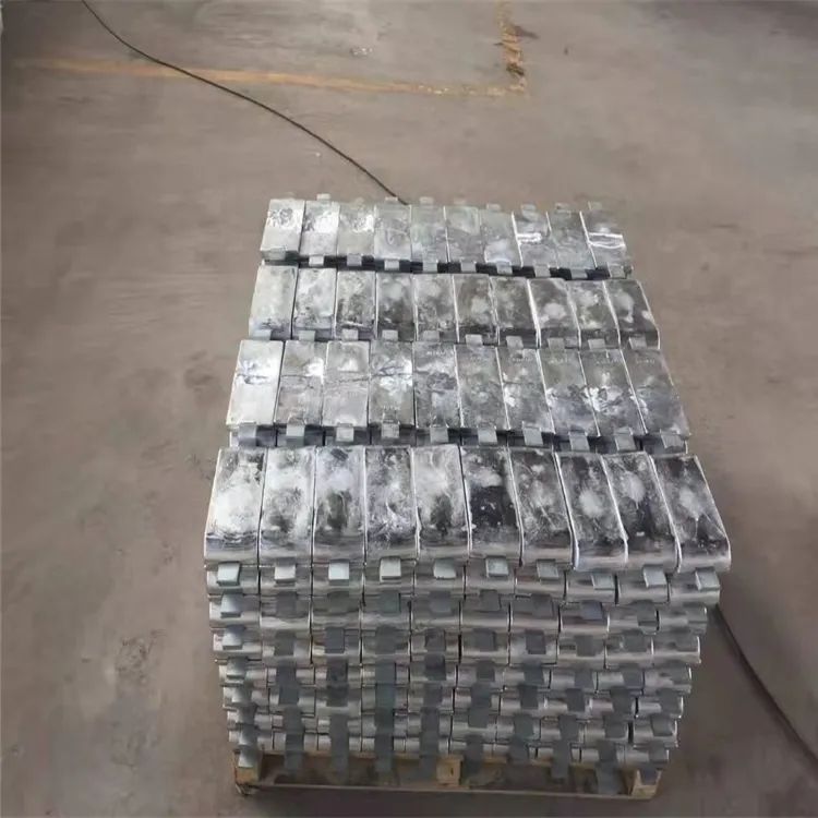Offshore Platform Aluminum Sacrificial Anode Tubular Type 1500mm 120kg Al-Zn-In Alloy Jacket Structure