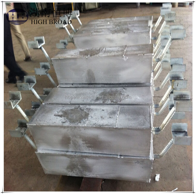 Bloc d'anode sacrificielle en aluminium pour pipeline souterrain 1200 mm 25 kg alliage Al-Zn-In protection cathodique enterrée