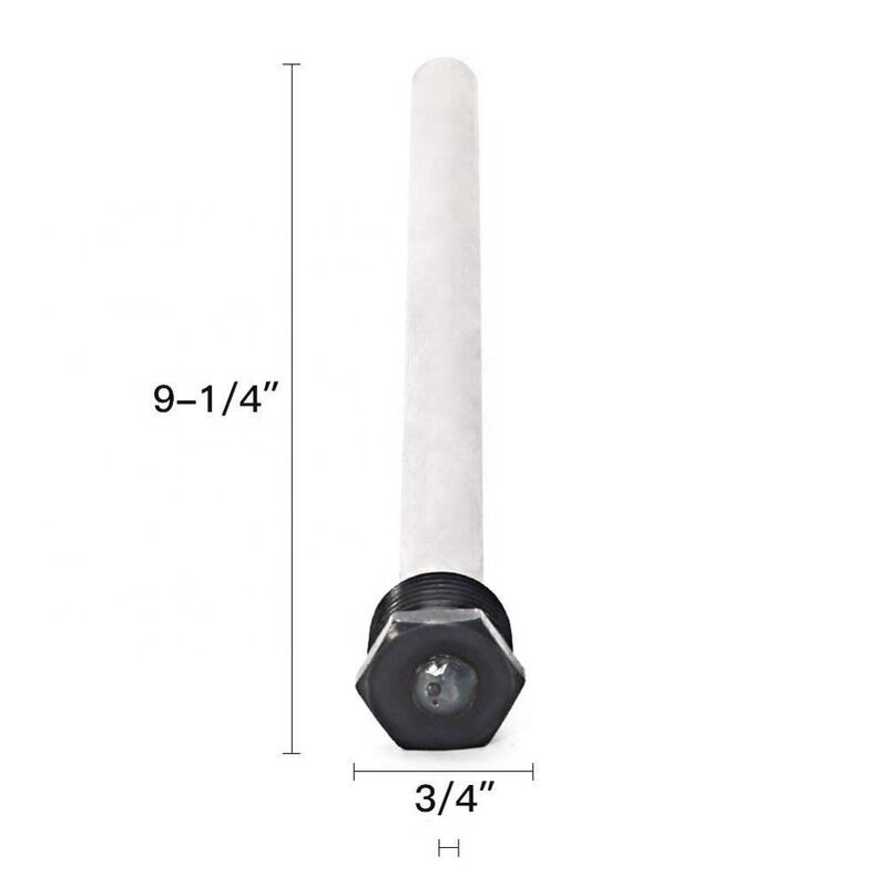 18 mm de diamètre 350 mm de longueur Compact Combo Magnésium Anode Rod pour le point d'utilisation de la protection de chauffage