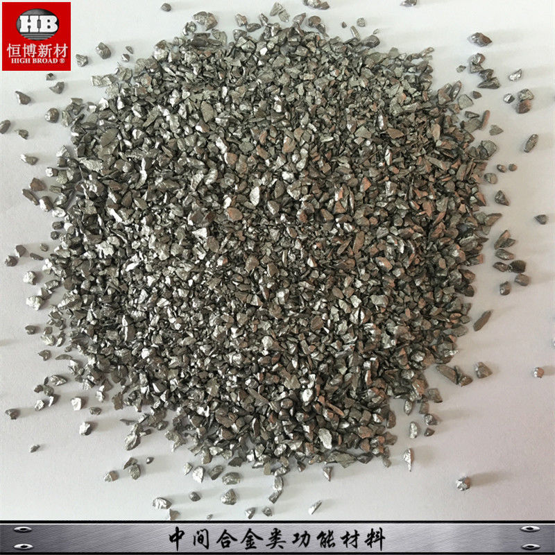 Granulés d'alliage maître aluminium-niobium, forme Nb 60% 70% Al équilibre pour le raffinage de grain