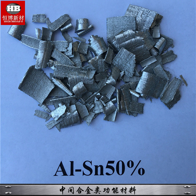 Puces d'alliage maître aluminium-étain AlSn50% pour le raffinage du grain et l'amélioration des propriétés des alliages d'aluminium